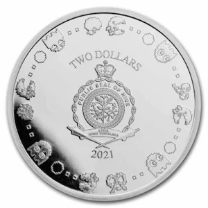 Niue – 2 NZD 40 Jahre Miss Pac Man 2021 – 1 Oz Silber PROOF 11